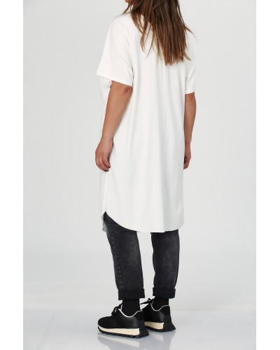 T-shirt Maxi Mix Cotton Wht