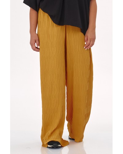 Pantaloni RETRO Viscose Moustard