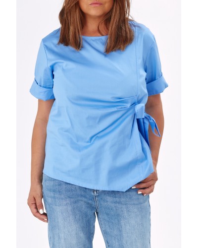 Maglia Casual Blu Funda Laterala