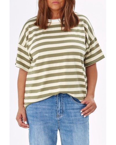 T-shirt Boyfriend Casual Dungi Oliv