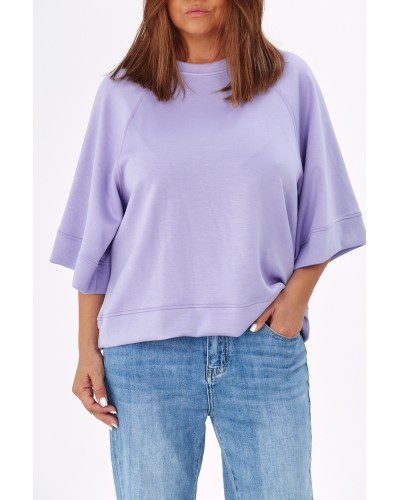 Maglia Boyfriend Mix Viscose Lila