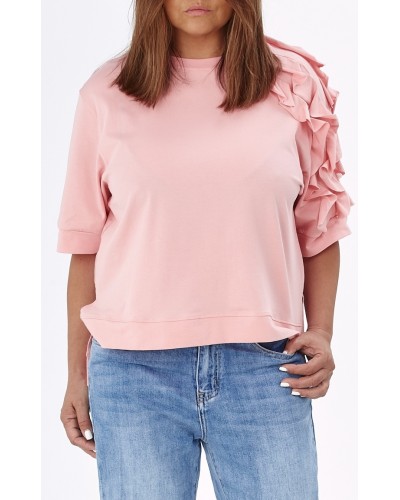 T-shirt Cotton Volane Umar Poudre