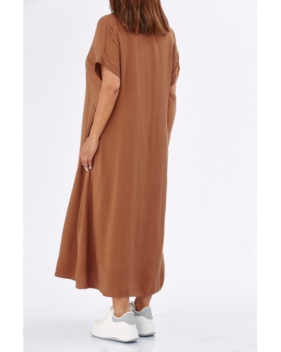 Abito Casual Viscose Tobacco