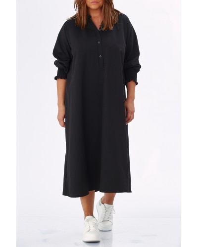 Abito Maxi Tunica Mix Viscose Blk IT