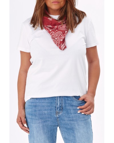 T-shirt Basic Esarfa Detasabila Wine