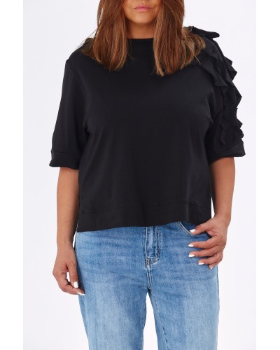 T-shirt Cotton Volane Umar Blk