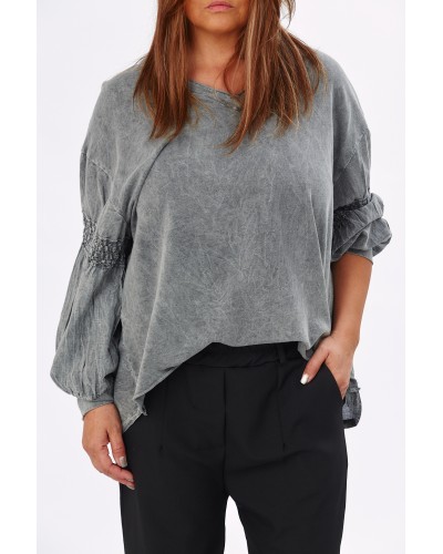 Maglia Grigio ACC Broderie Spate