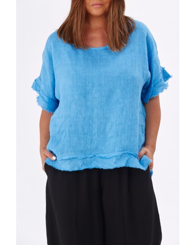 Maglia Summer Lino Azur