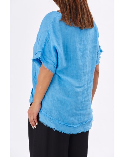 Maglia Summer Lino Azur