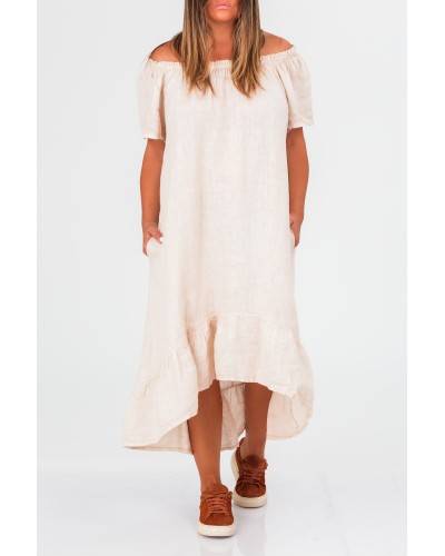 Abito Lino Nude Elastic Umeri