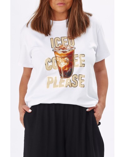 T-shirt Summer Iced Coffee Please
