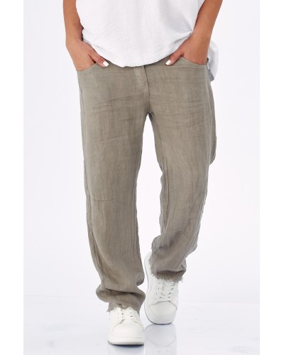 Pantaloni Lino Casual Boyfriend BG