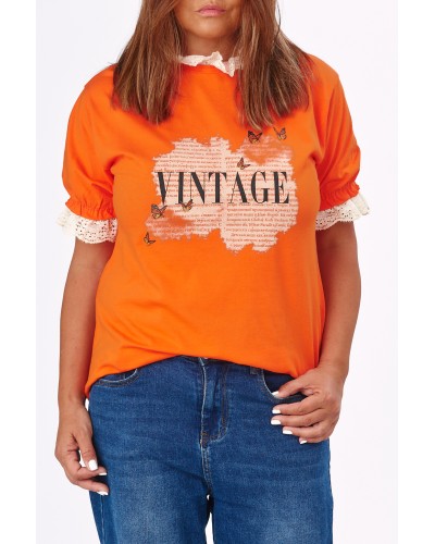 T-shirt Retro Orange ACCLACE