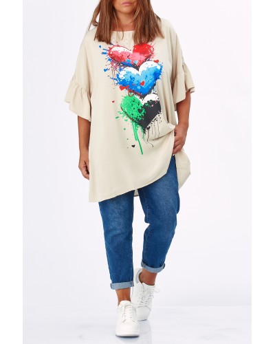 Maglia Viscose Nude Print CLHeart