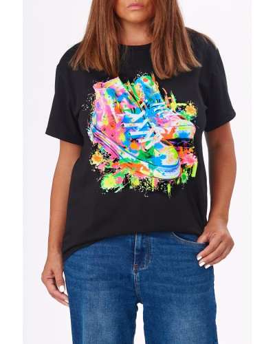 T-shirt Painted Sneakers