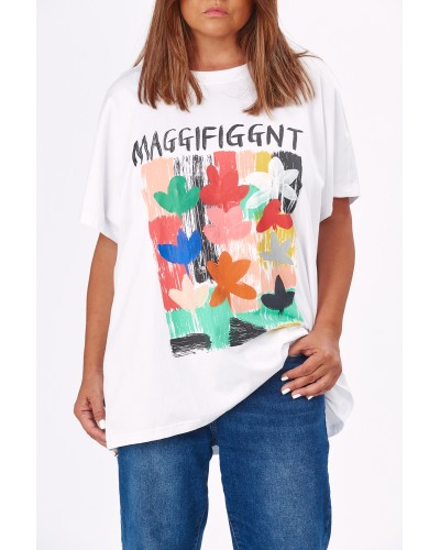 T-shirt Boyfriend Wht  MGNFC