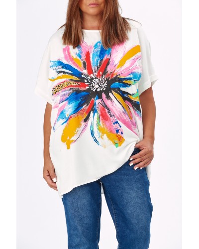 T-shirt Boyfriend Viscose Splash CLFLW
