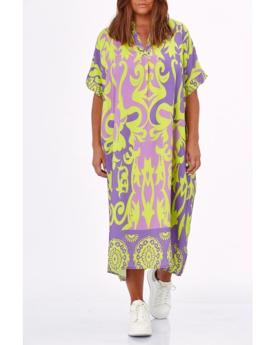 Abito Summer Viscose Mix CL YELL/MOV