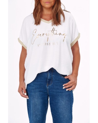 T-shirt Casual Everything Is Possible