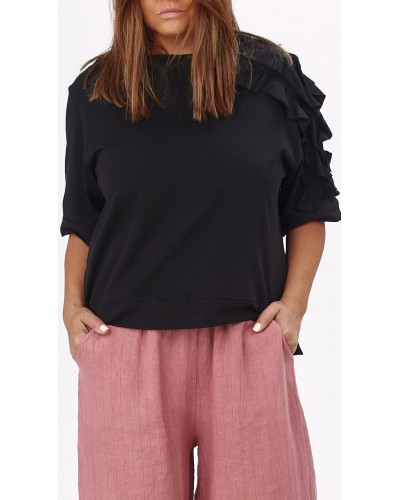 T-shirt Cotton Volane Umar Blk