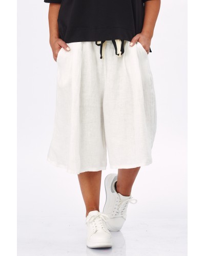 Pantaloni Boyfriend Lino Buzunare WHT