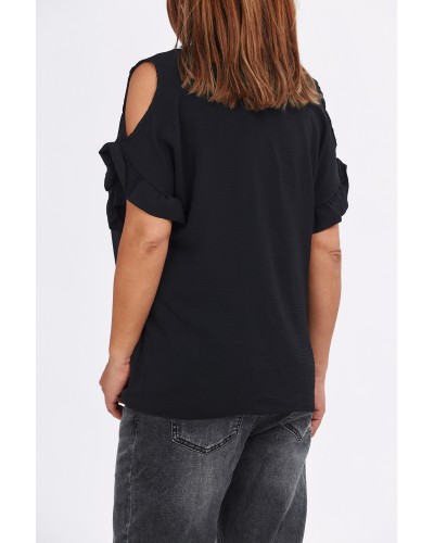 Maglia Casual Umeri Decupati