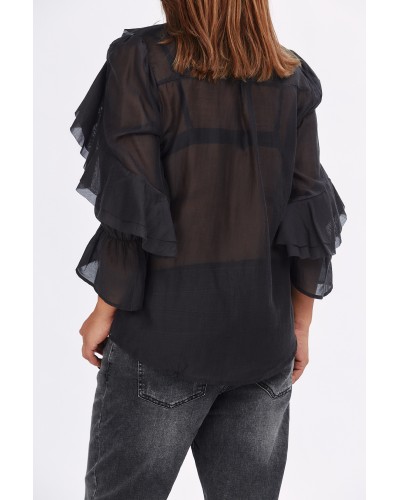 Camasa  Summer Translucide Volane Blk