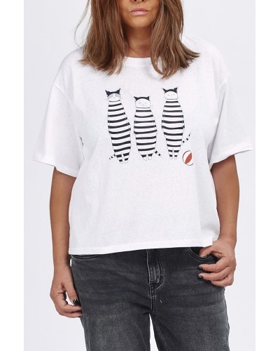 T-shirt Cotton CATS