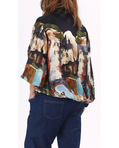Bomber Jacket Matase Mix Viscose