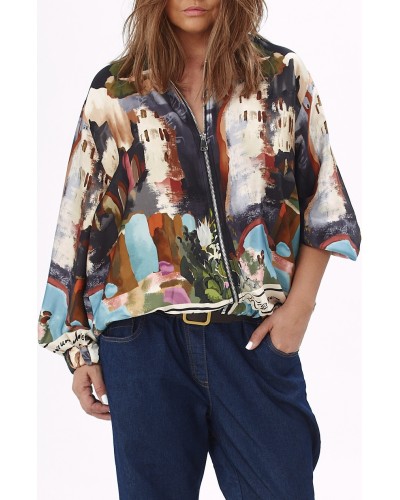 Bomber Jacket Matase Mix Viscose