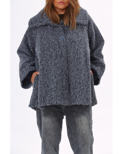 Jacheta Oversized Buzunare Mitzi Soft Grigio