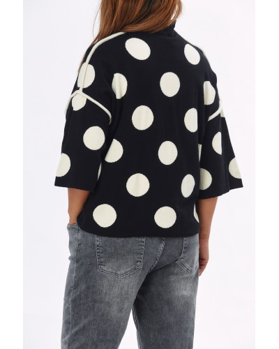 Maglioncino Retro Buline Blk/Wht