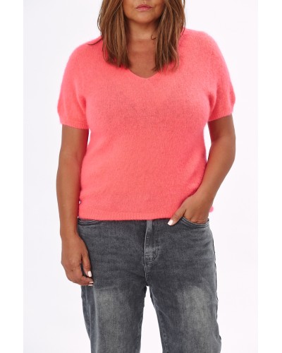Maglione  Casual V Kid Mohair Bonbon
