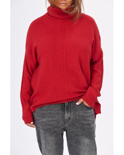 Maglione Boyfriend Tricot BrickRED