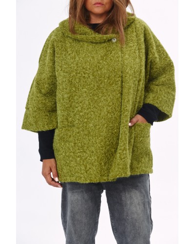 Jacheta Oversized Buzunare Mitzi Soft OLIVE
