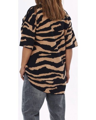 Maglioncino Oversized Viscose ZEBRA