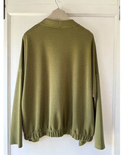 Gilet Boyfriend Accesorizat Olive