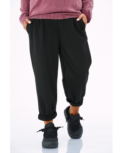 Pantaloni Boyfriend Casual Blk