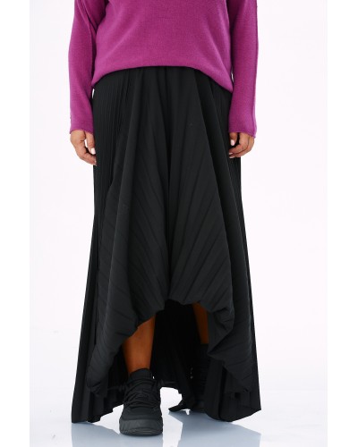 Fusta Plisse Asimetrica Betelie Elastica