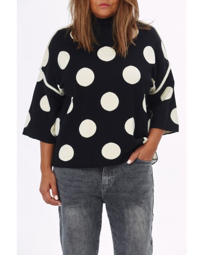 Maglioncino Retro Buline Blk/WHT