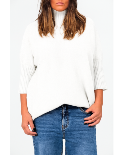 Maglioncino Maneca 3/4 Casual Wht