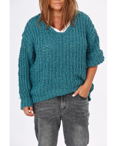 Pullover Oversized KNOT V Smarald