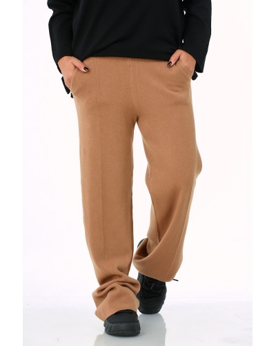 Pantaloni Casual Betelie Elastica Caramel