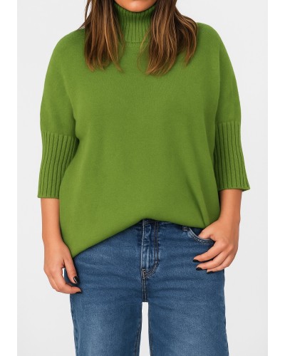 Maglioncino Maneca 3/4 Casual Lime