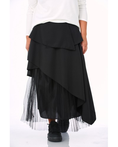 Gonna Suprapusa Volane Mix TULLE