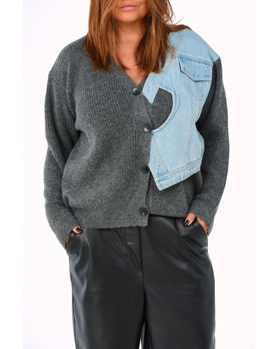 Knit Boyfriend Mix Lana Jeans Patch