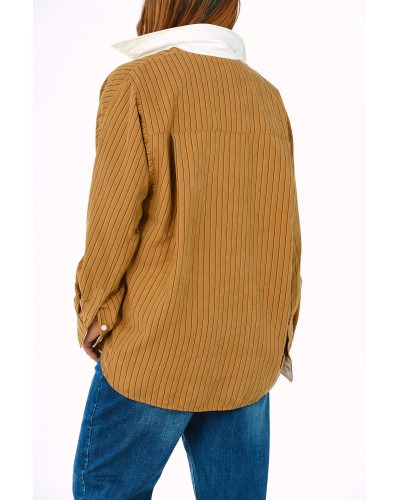 Camasa Retro Suede Dungi