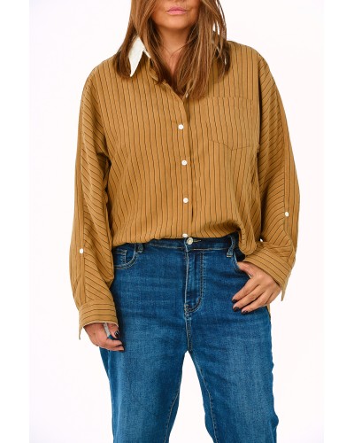 Camasa Retro Suede Dungi