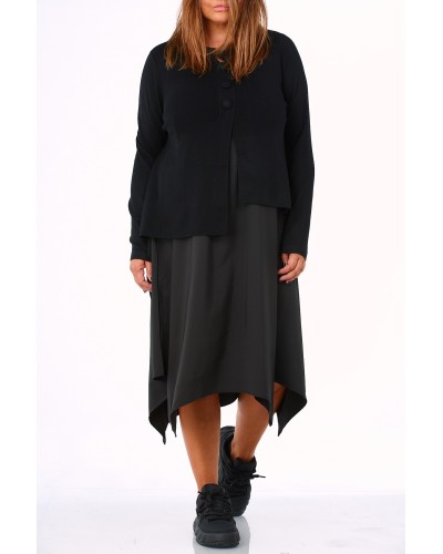 Knit Nasturi Suprapus Rochie Fara Maneci