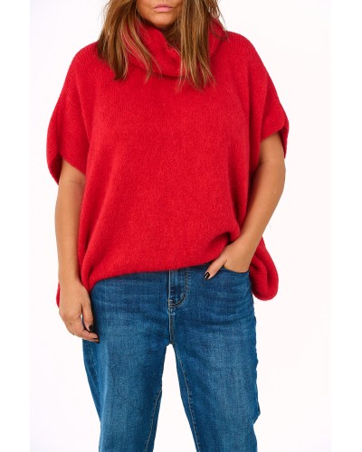 Maglioncino Mix Alpaca Oversized RED